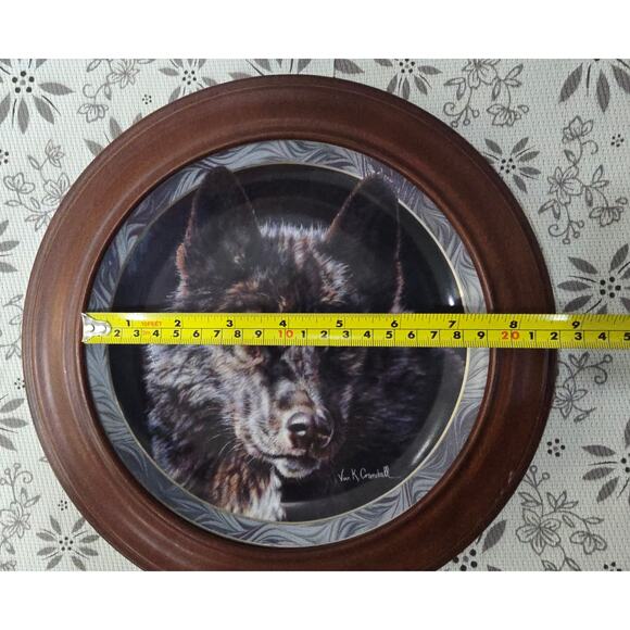 Vintage 1995 Bradford Exchange Mystic Spirit“Keeper of the Night”Wolf Plate - Picture 13 of 16